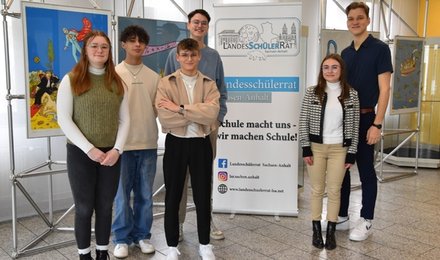 Gruppenfoto der Schülerinnen und Schüler des Landesschülerrats